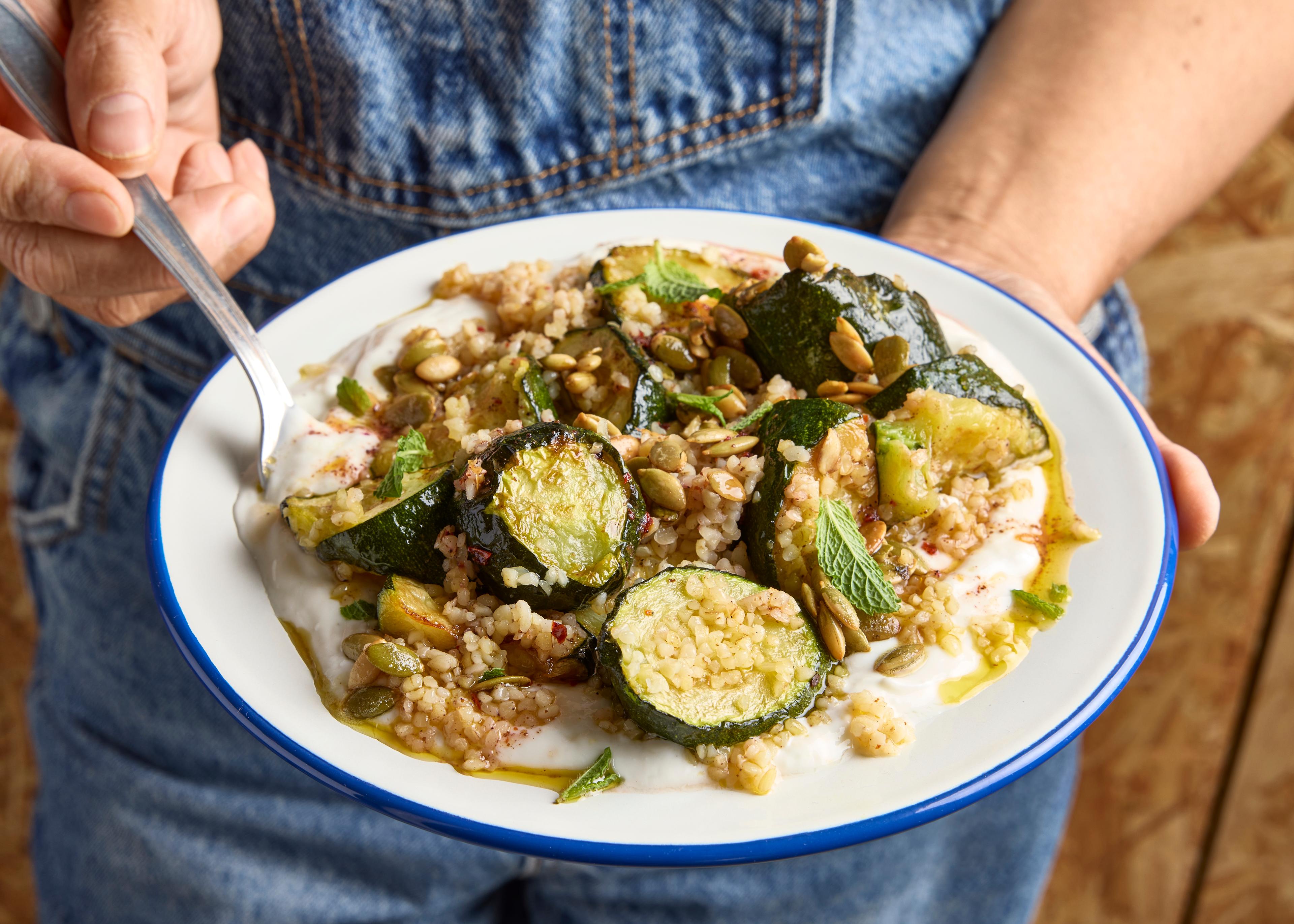 Salade de boulgour à la courgette et menthe