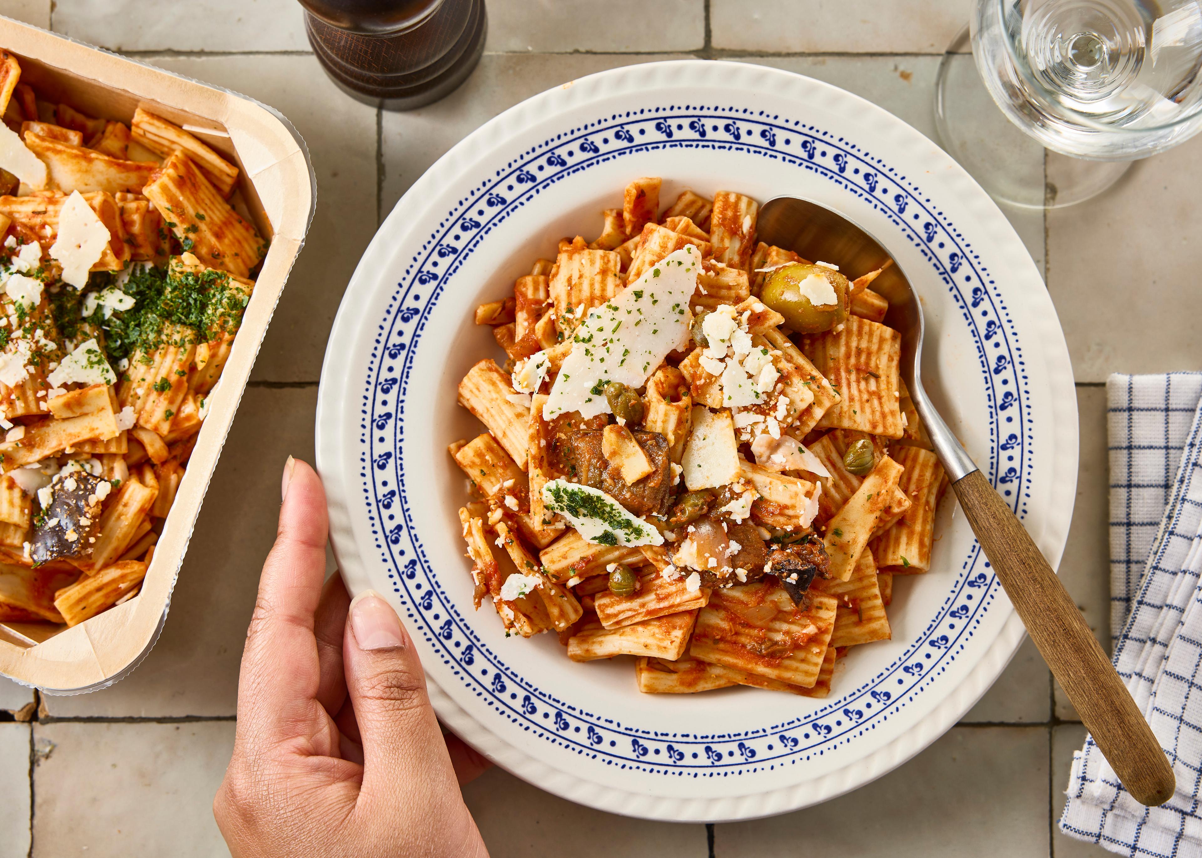 Rigatoni à la méditerranéenne (plat à réchauffer)