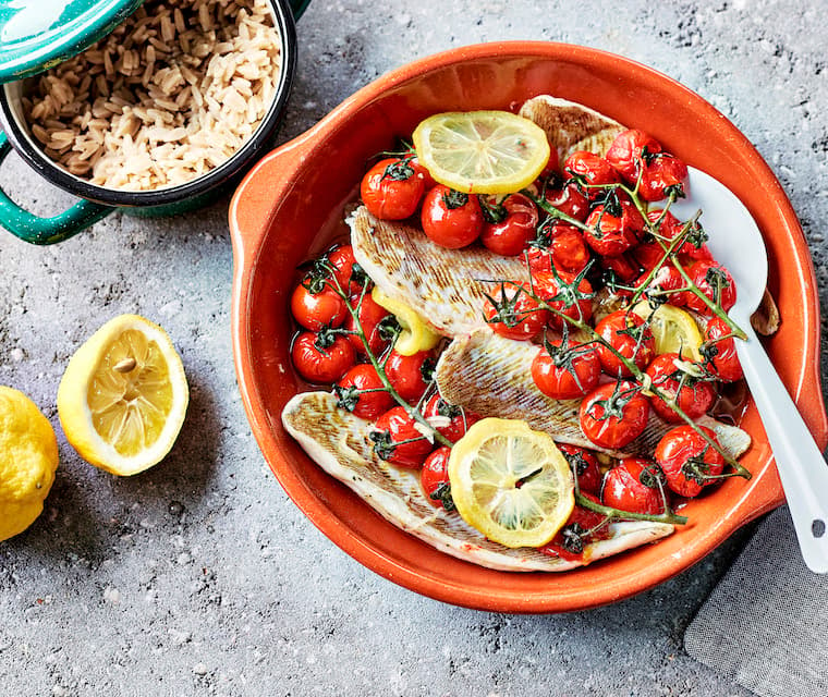Pêche du jour aux tomates cerises