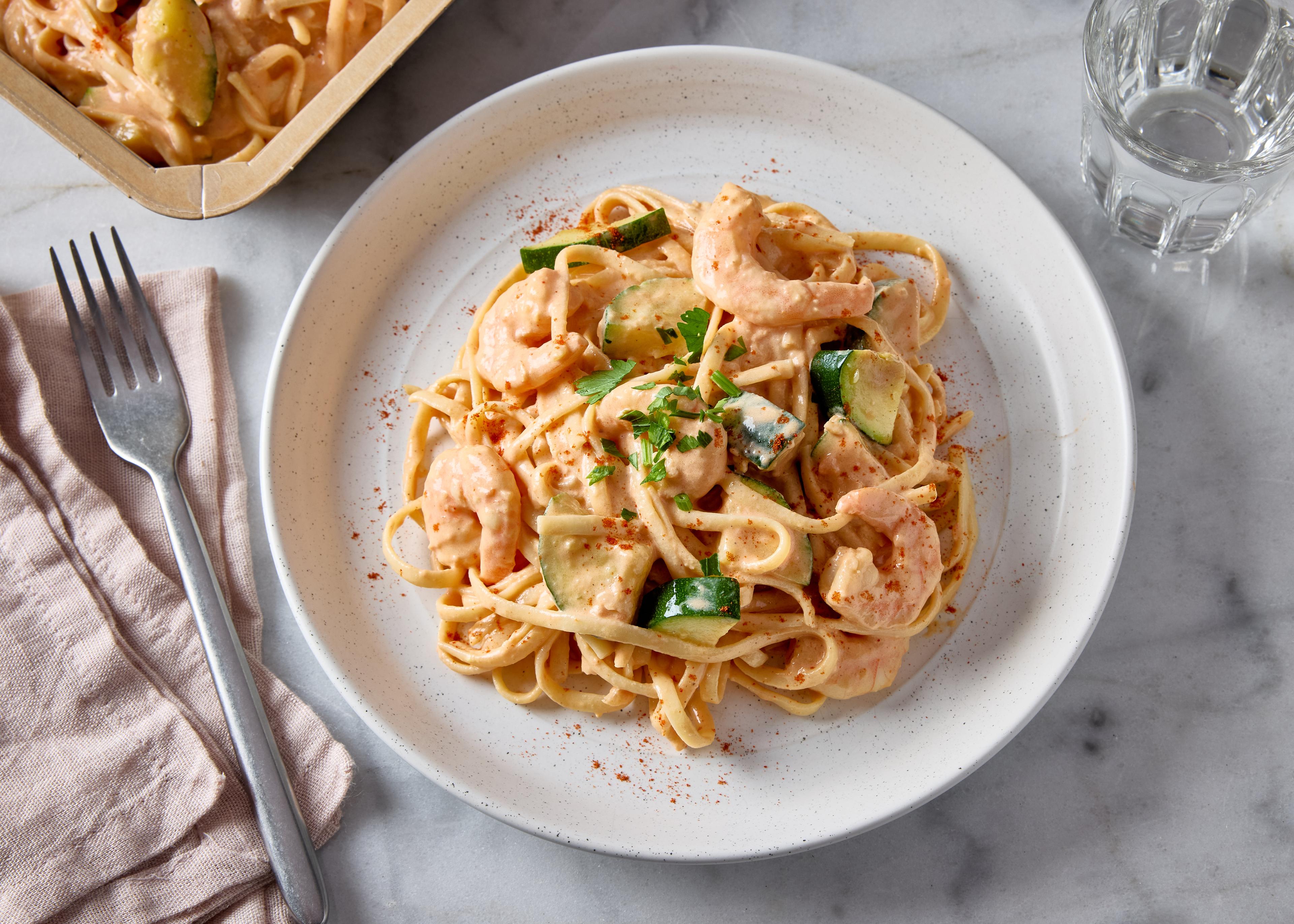 Linguine aux scampi diaboliques (plat à réchauffer)