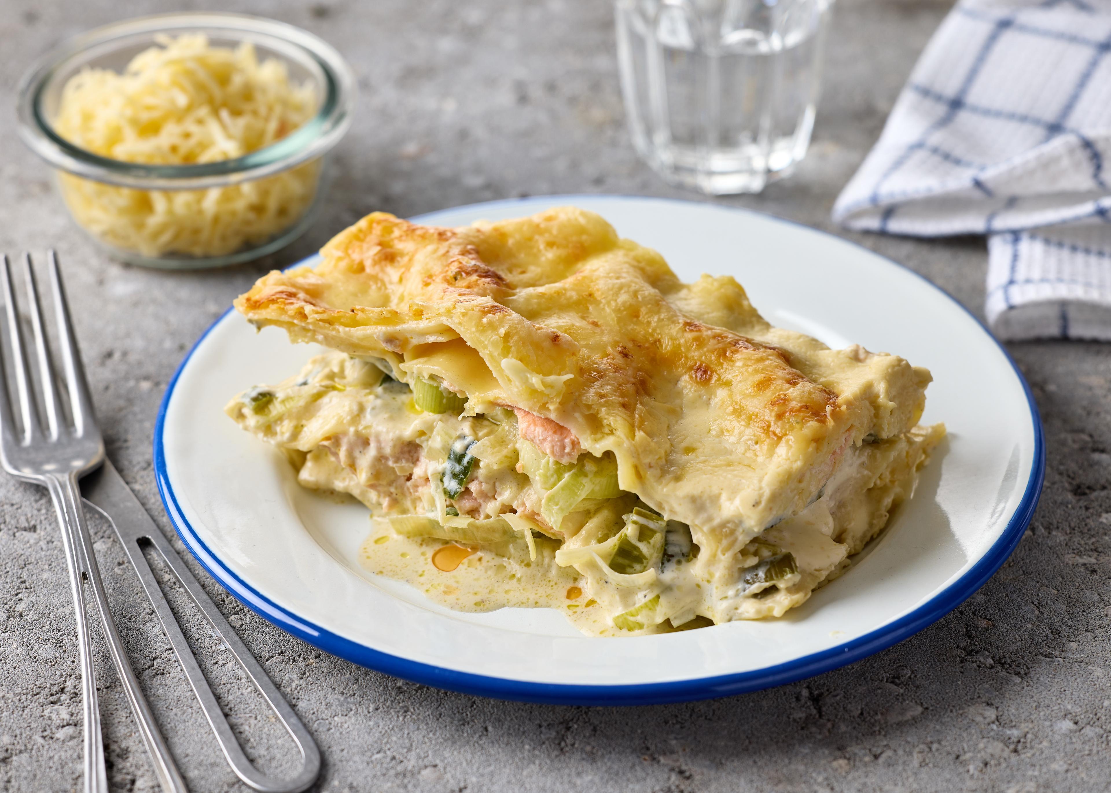 Lasagne au saumon (plat à réchauffer)