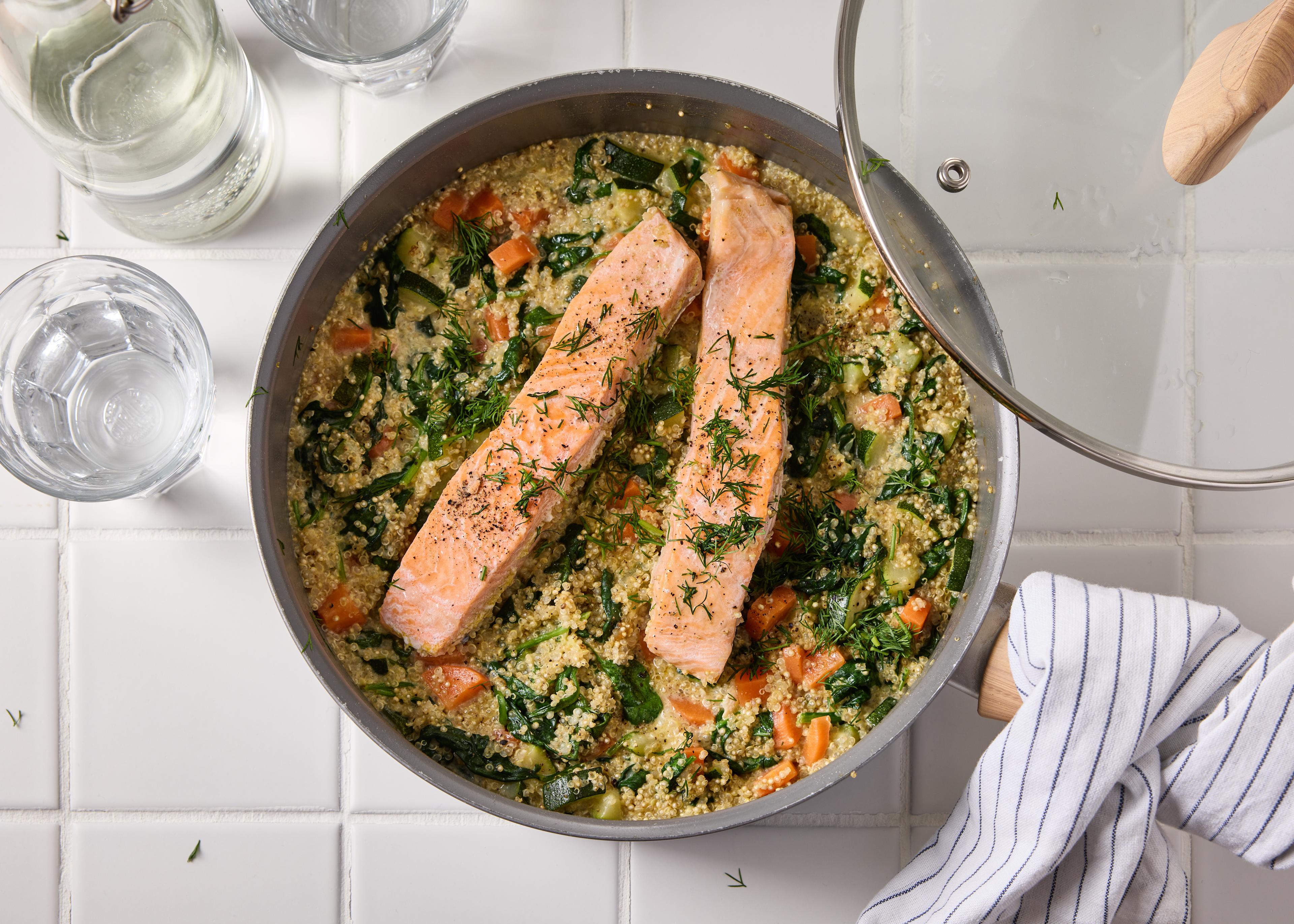 One pot de saumon et quinoa