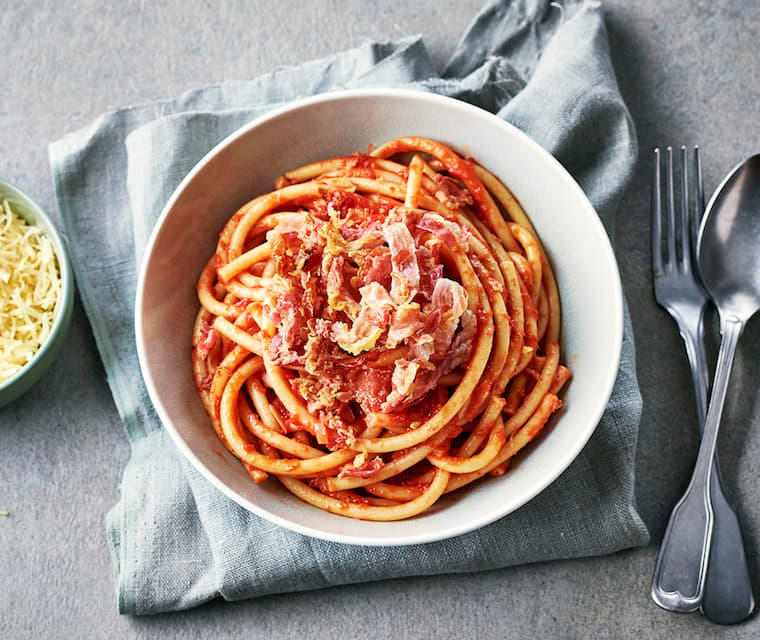 Spaghetti frais all’amatriciana