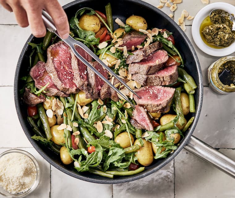 Acheter Tagliata de boeuf, poêlée de légumes