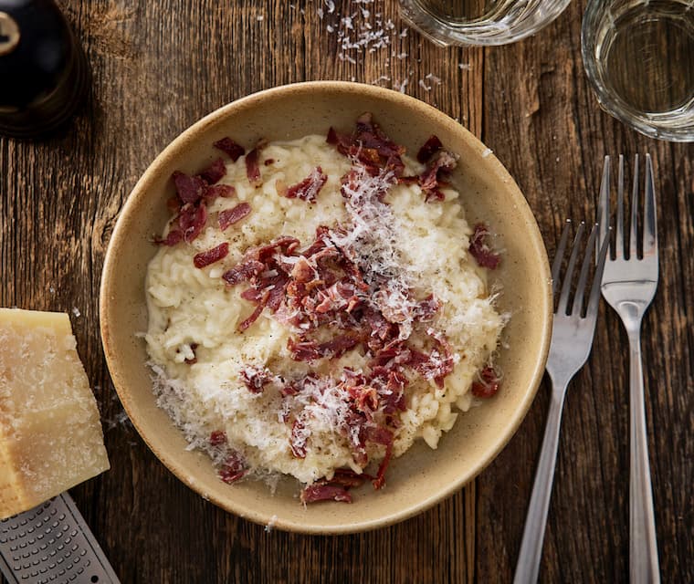 Risotto carbonara