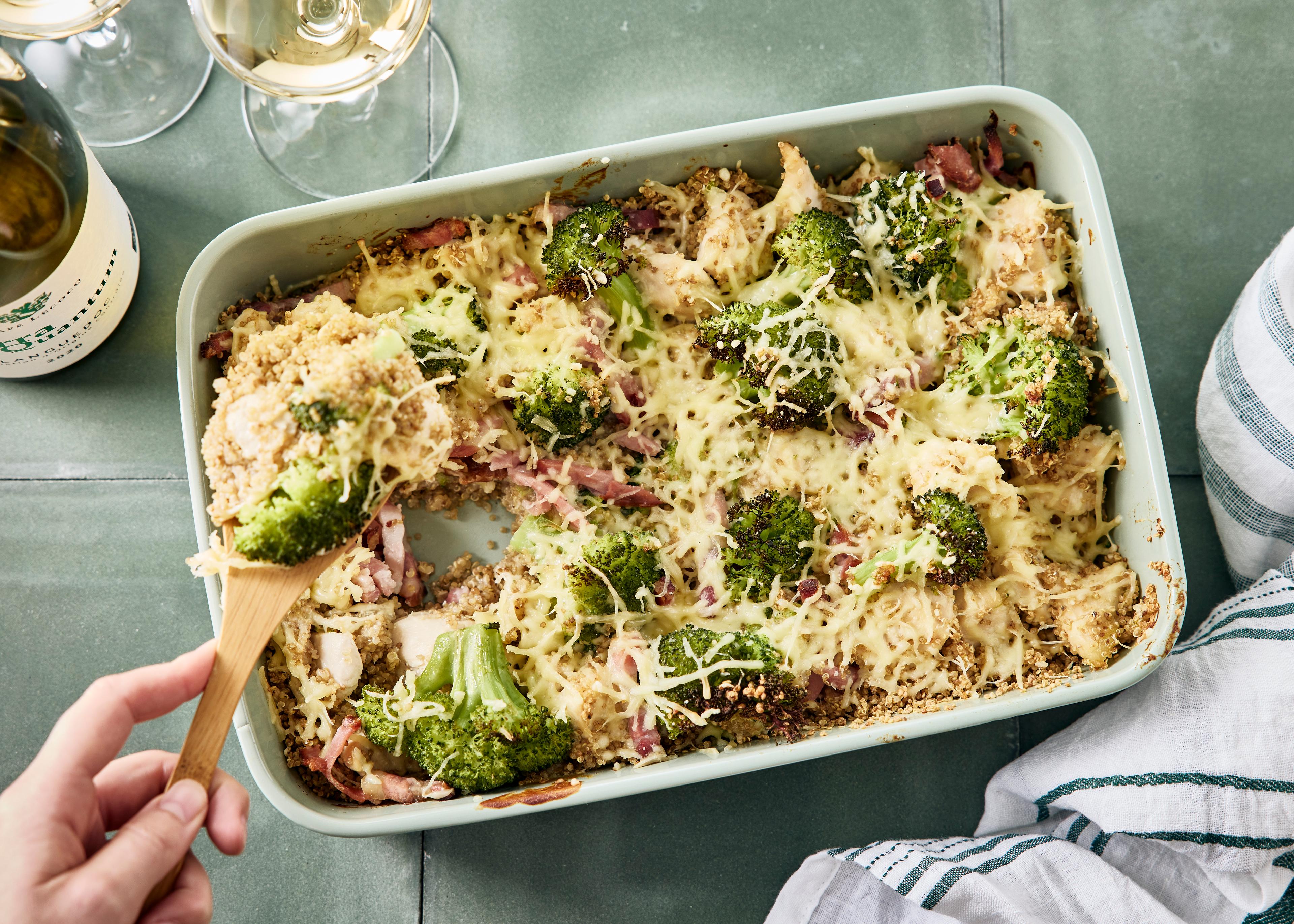 Gratin de jambon et brocoli à la crème