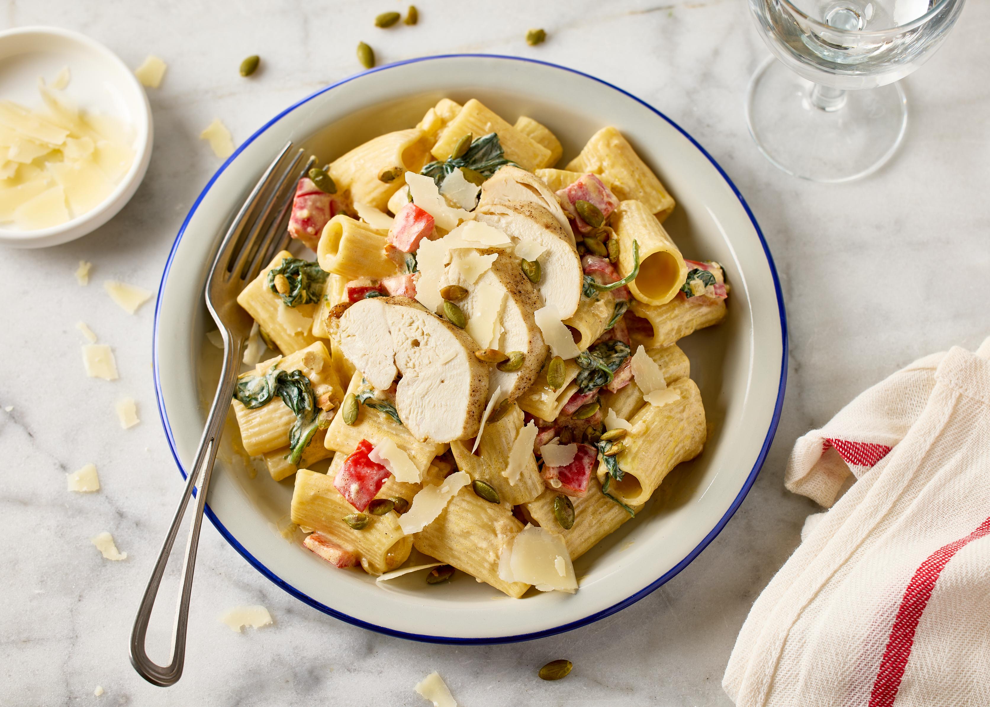 Rigatoni sicilien au poulet et parmesan (plat à réchauffer)