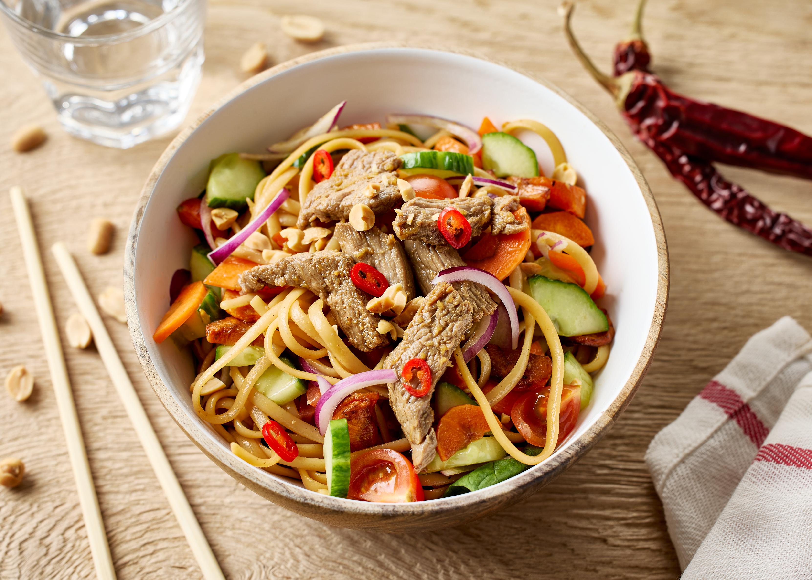 Salade de boeuf thaï (plat à réchauffer)