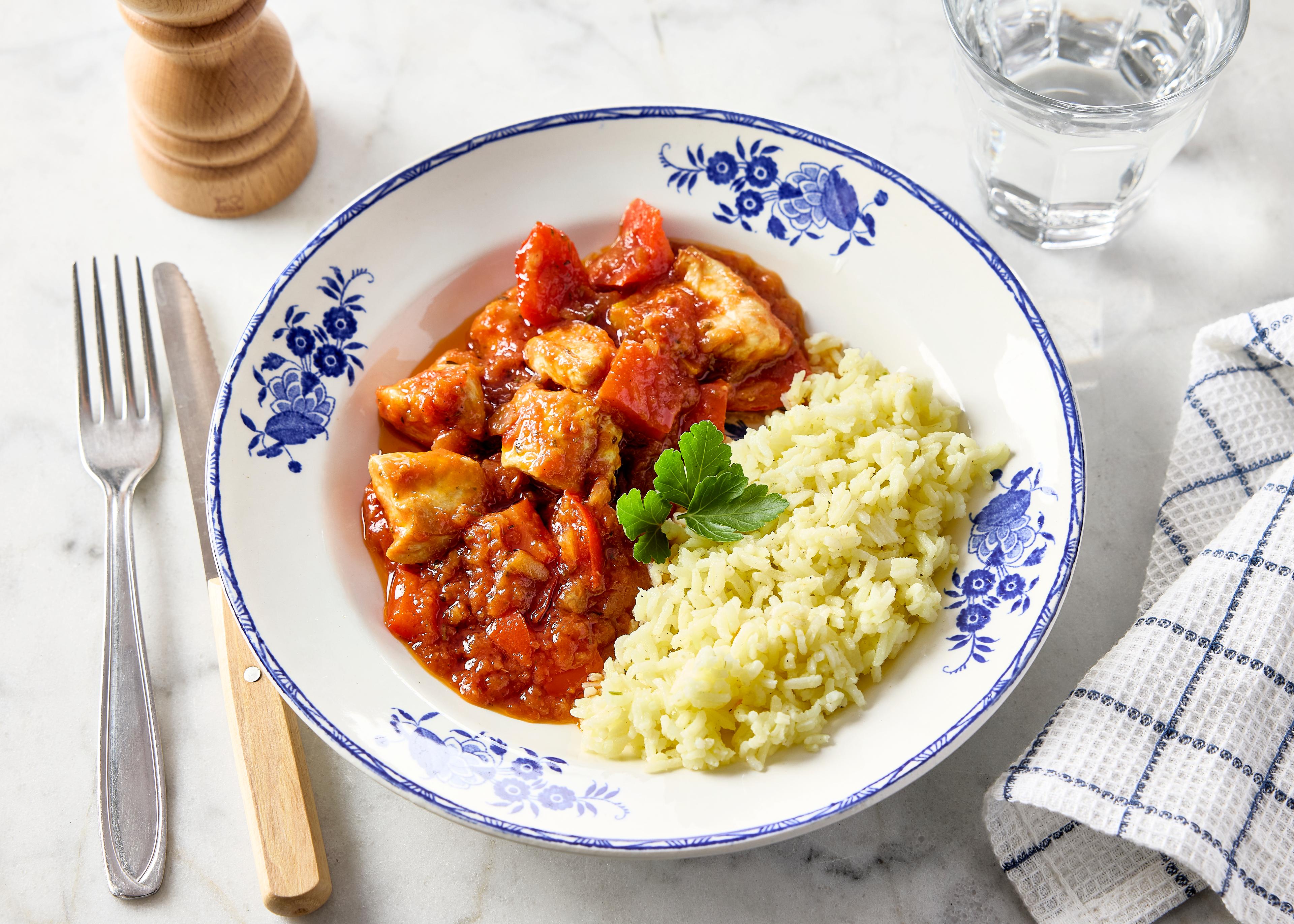 Poulet basquaise (plat à réchauffer)