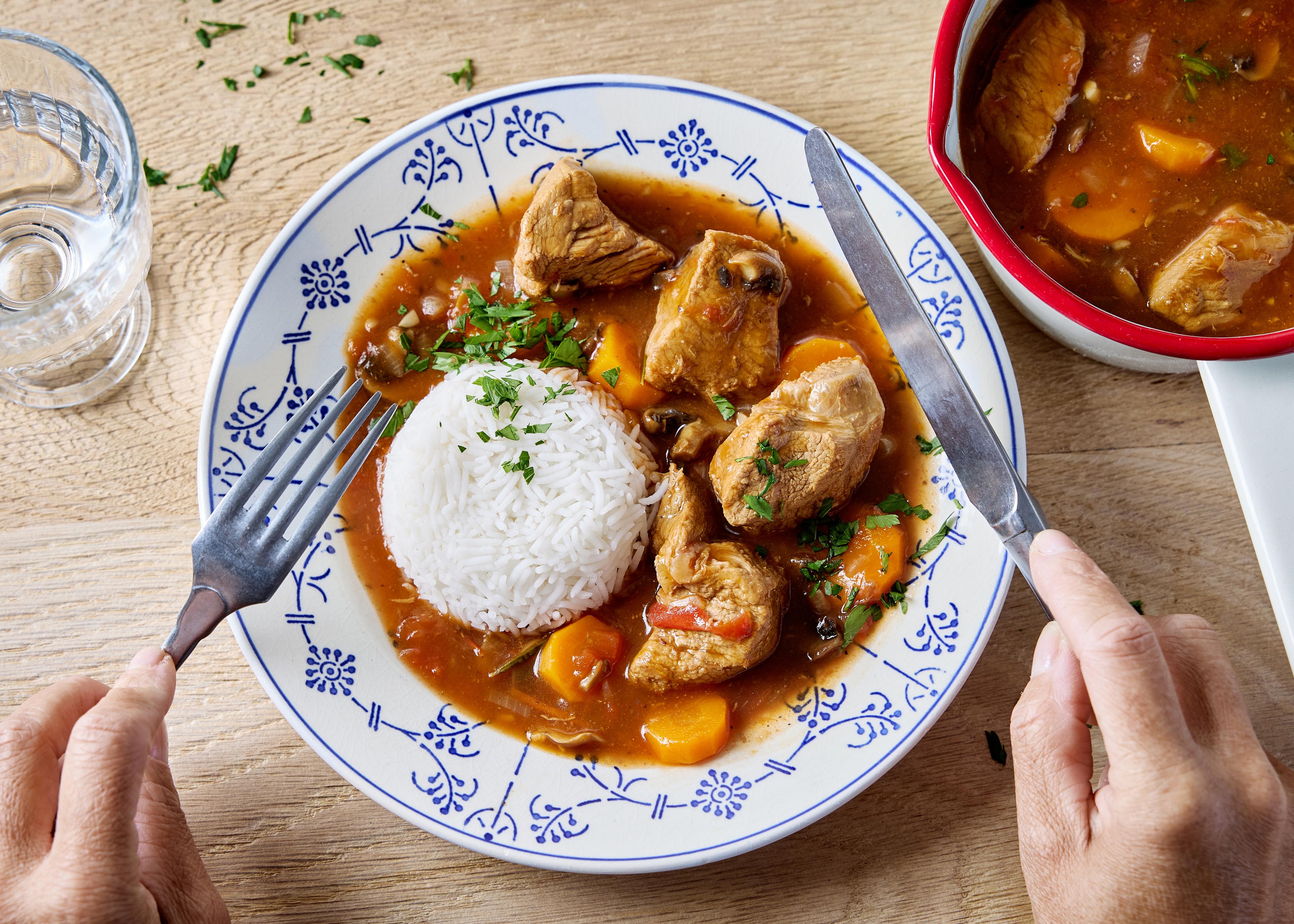 Sauté de veau à la Marengo