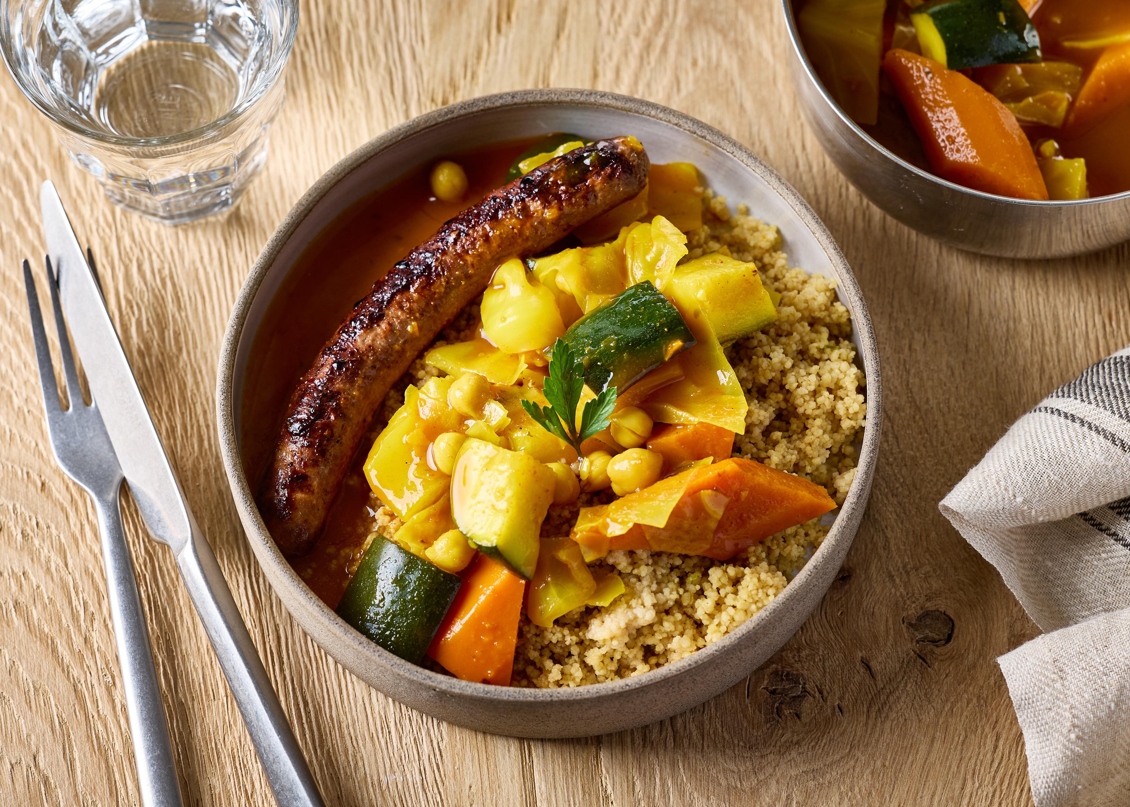 Couscous merguez (plat à réchauffer)