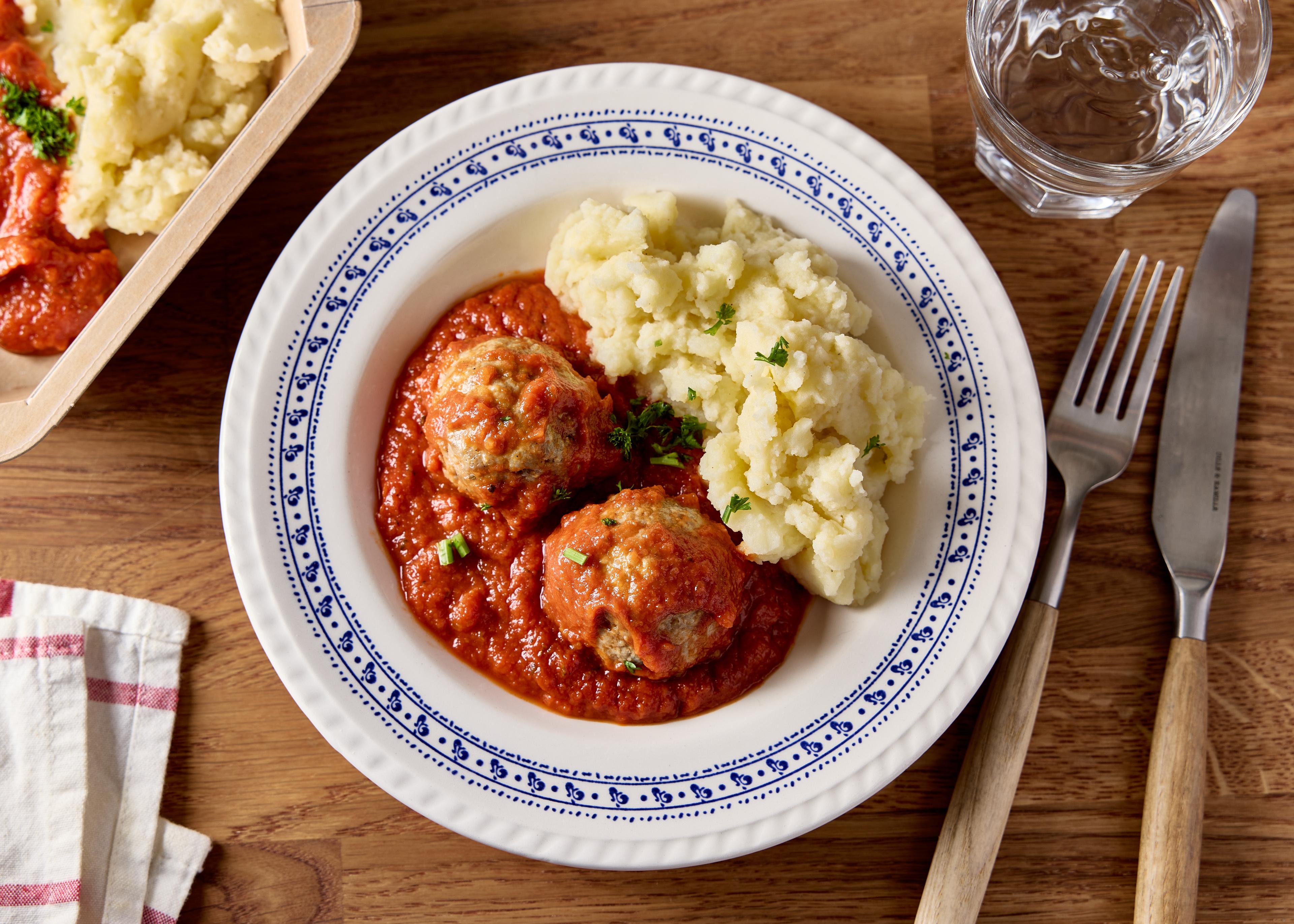 Boulettes sauce tomate (plat à réchauffer)
