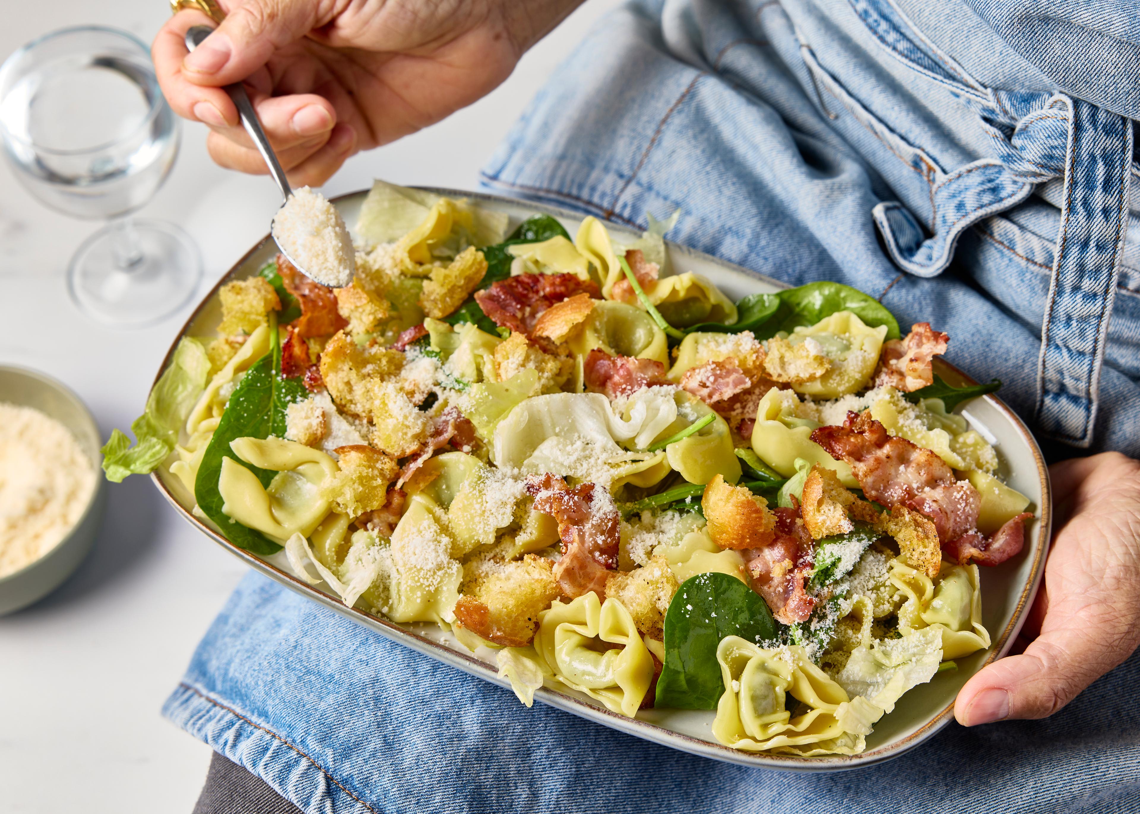Salade César de tortellini