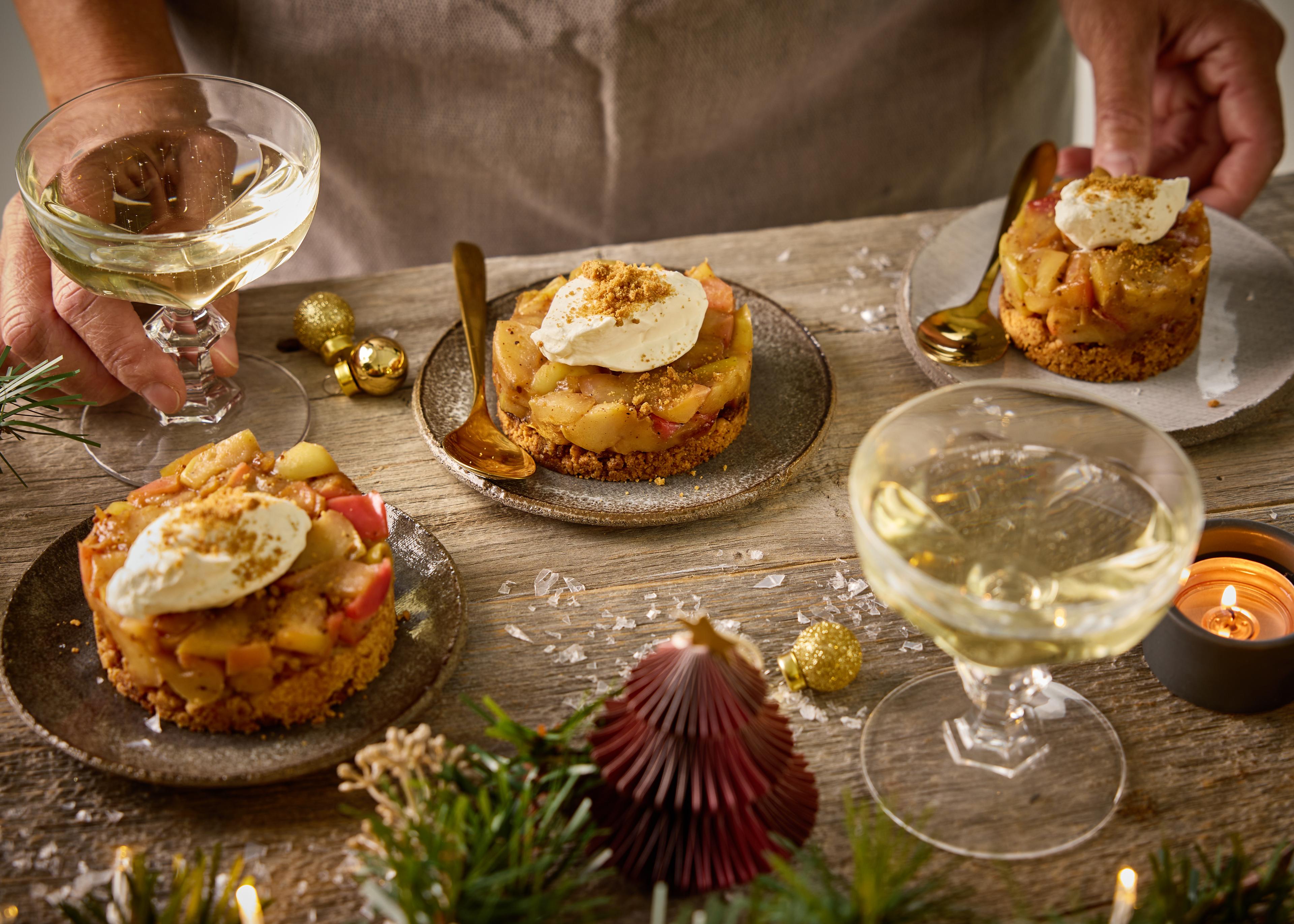 Appelcrumble met kerstkruiden