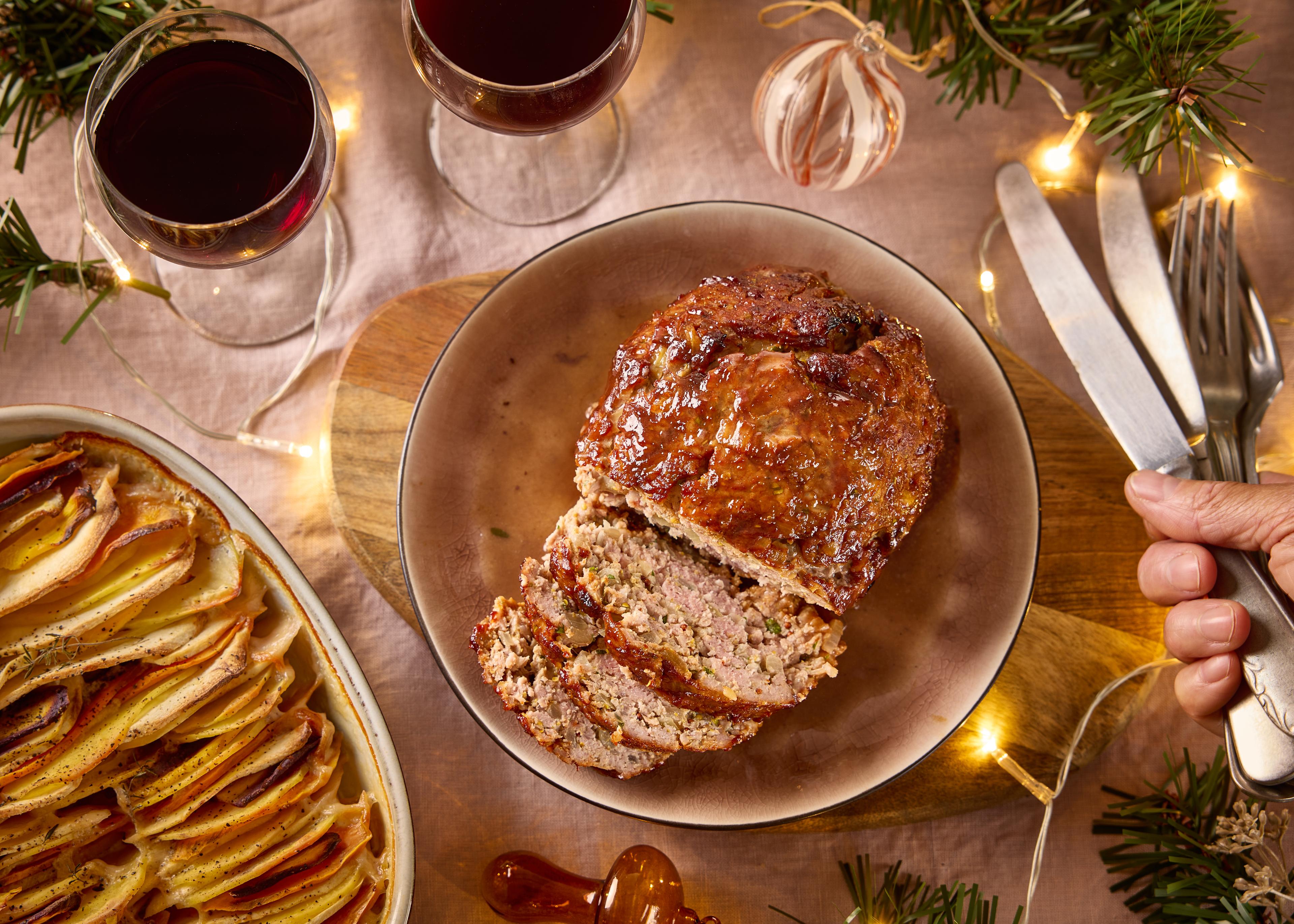 Gehaktbrood & geroosterde groenten